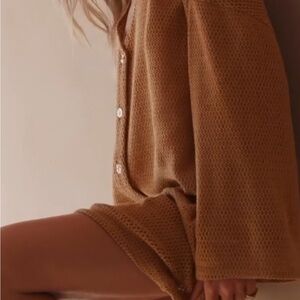 Maurie and Eve Full Heart Mini Dress Color Caramel